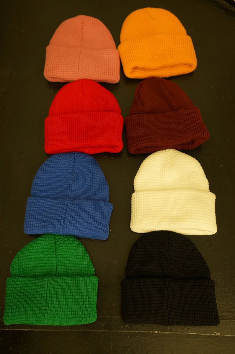 ORGANIC COTTON WAFFLE KNIT BEANIE - MULTI - Assembly Showroom